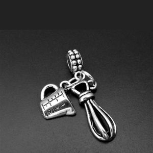 Measure cup & whisk charms bracelet charms beads fits European bracelets